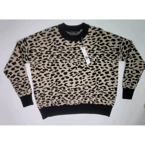 Tahari Sweaters - Tahari Women's NWT Crewneck Leopard Print Long Sleeve Sweater Size  XS